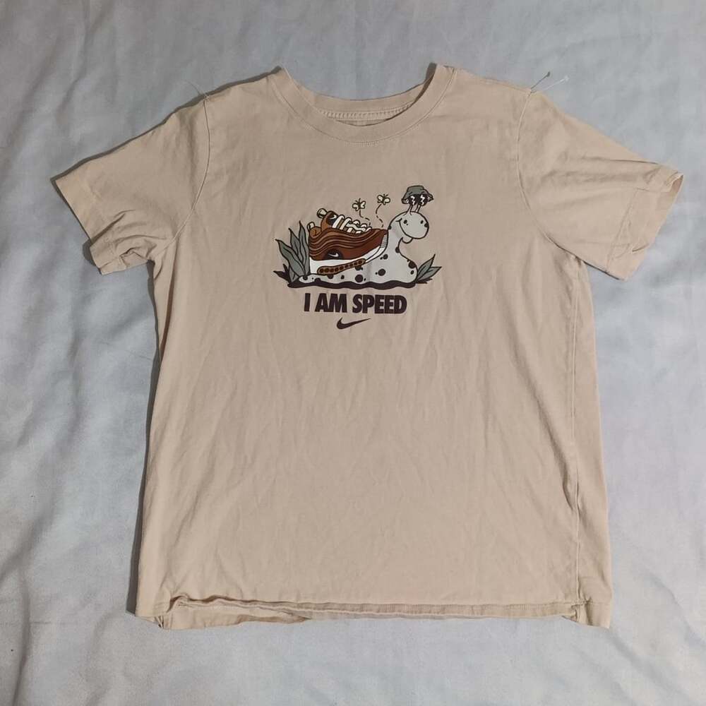 Nike I Am Speed Snail Graphic T-Shirt Size XL Tan